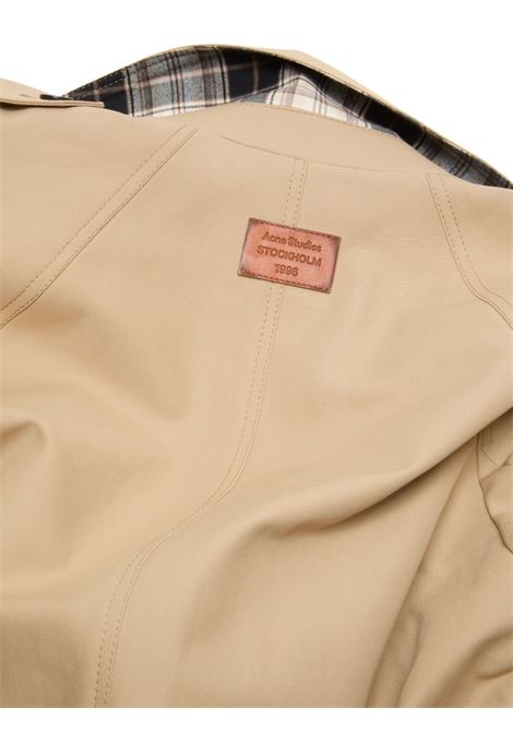 cappotto trench satin unisex beige ACNE STUDIOS | A90683AEK